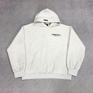 Fear of God Essentials White Hoodie